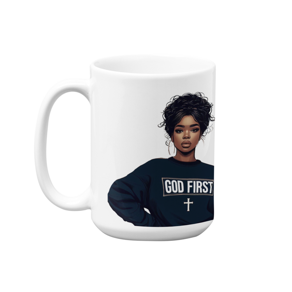 God First | 15oz High-Quality Ceramic Mug