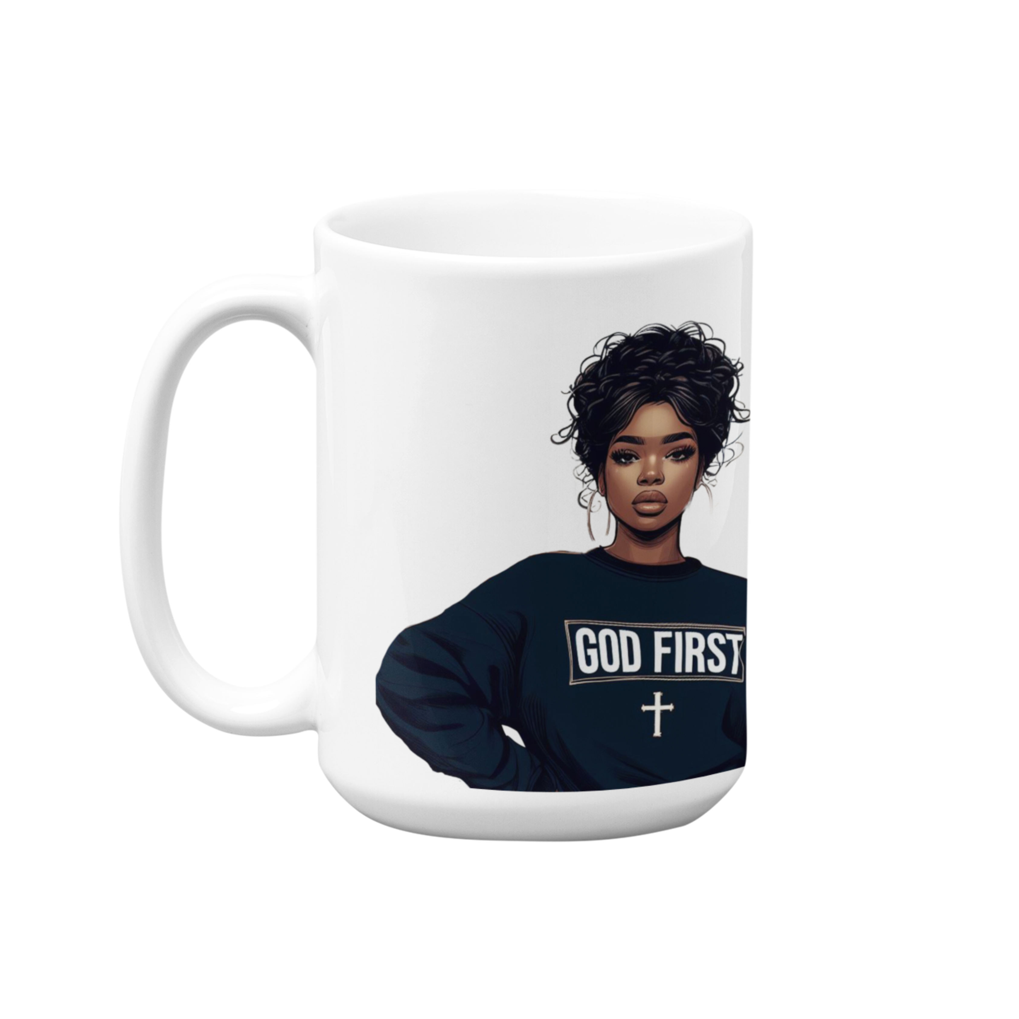 God First | 15oz High-Quality Ceramic Mug