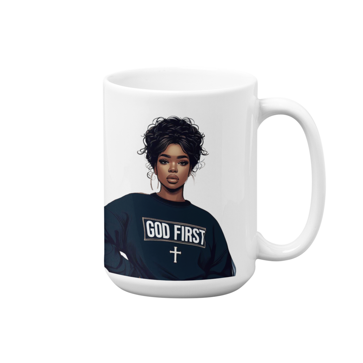 God First | 15oz High-Quality Ceramic Mug