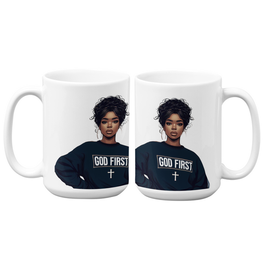 God First | 15oz High-Quality Ceramic Mug