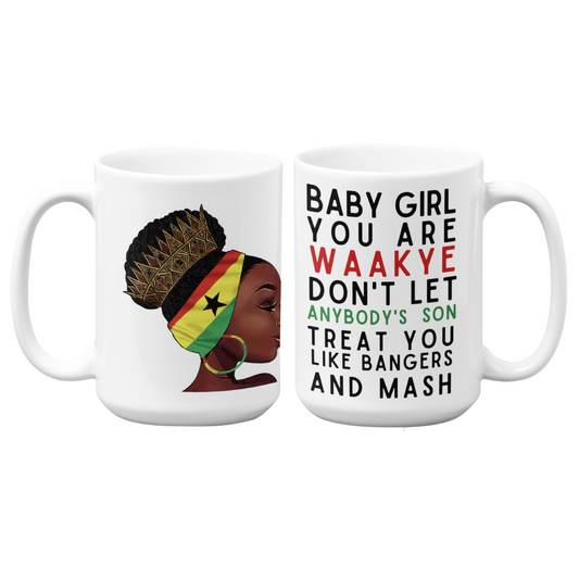 Ghanaian Mug | 15oz High-Quality Ceramic Mug | Waakye