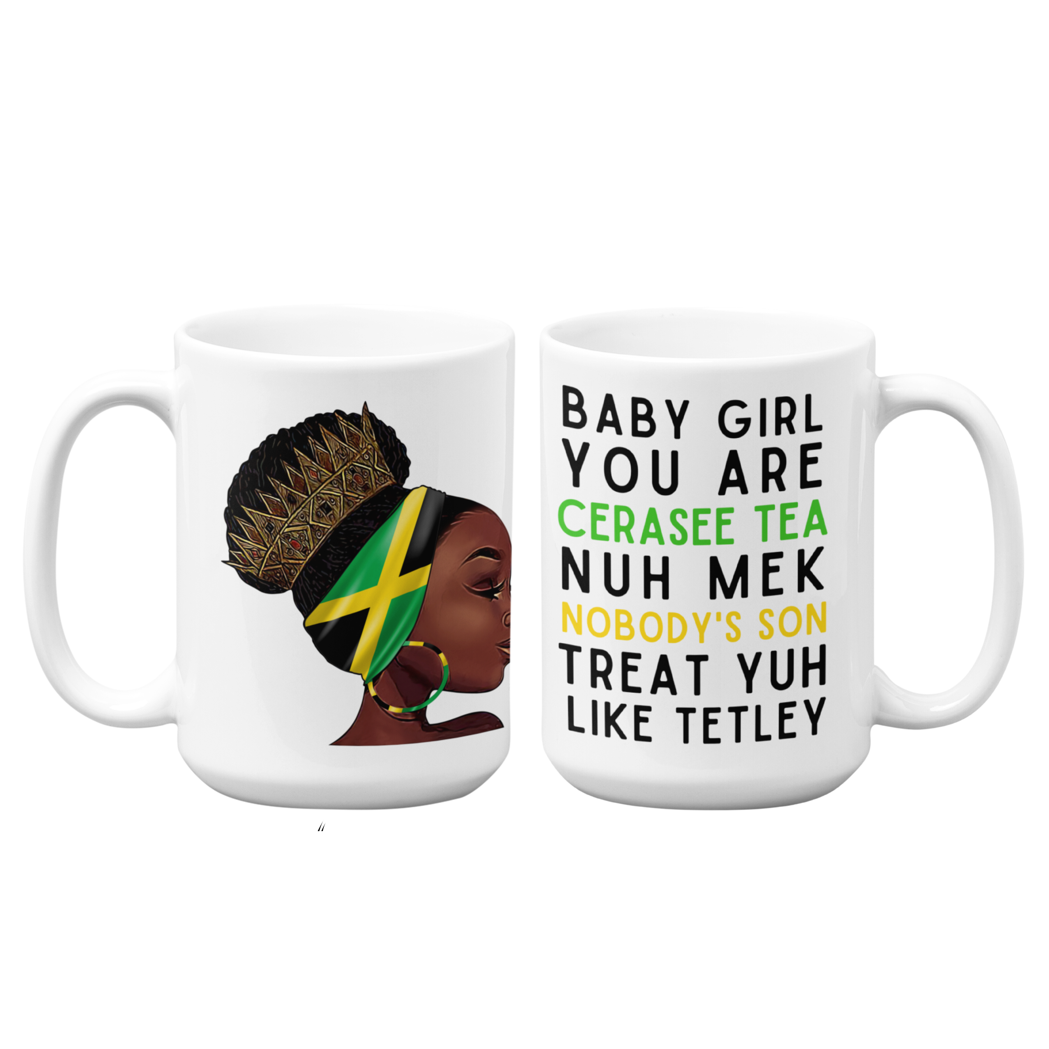 Jamaican Mug | 15oz High-Quality Ceramic | Cerasee Tea