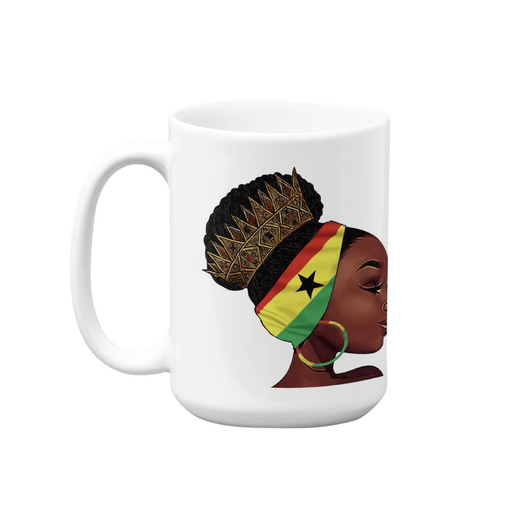 Ghanaian Mug | 15oz High-Quality Ceramic Mug | Jollof