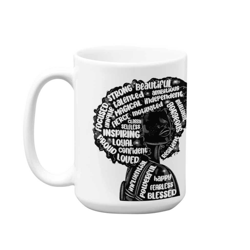Afro Affirmations | 15oz High-Quality Ceramic Mug