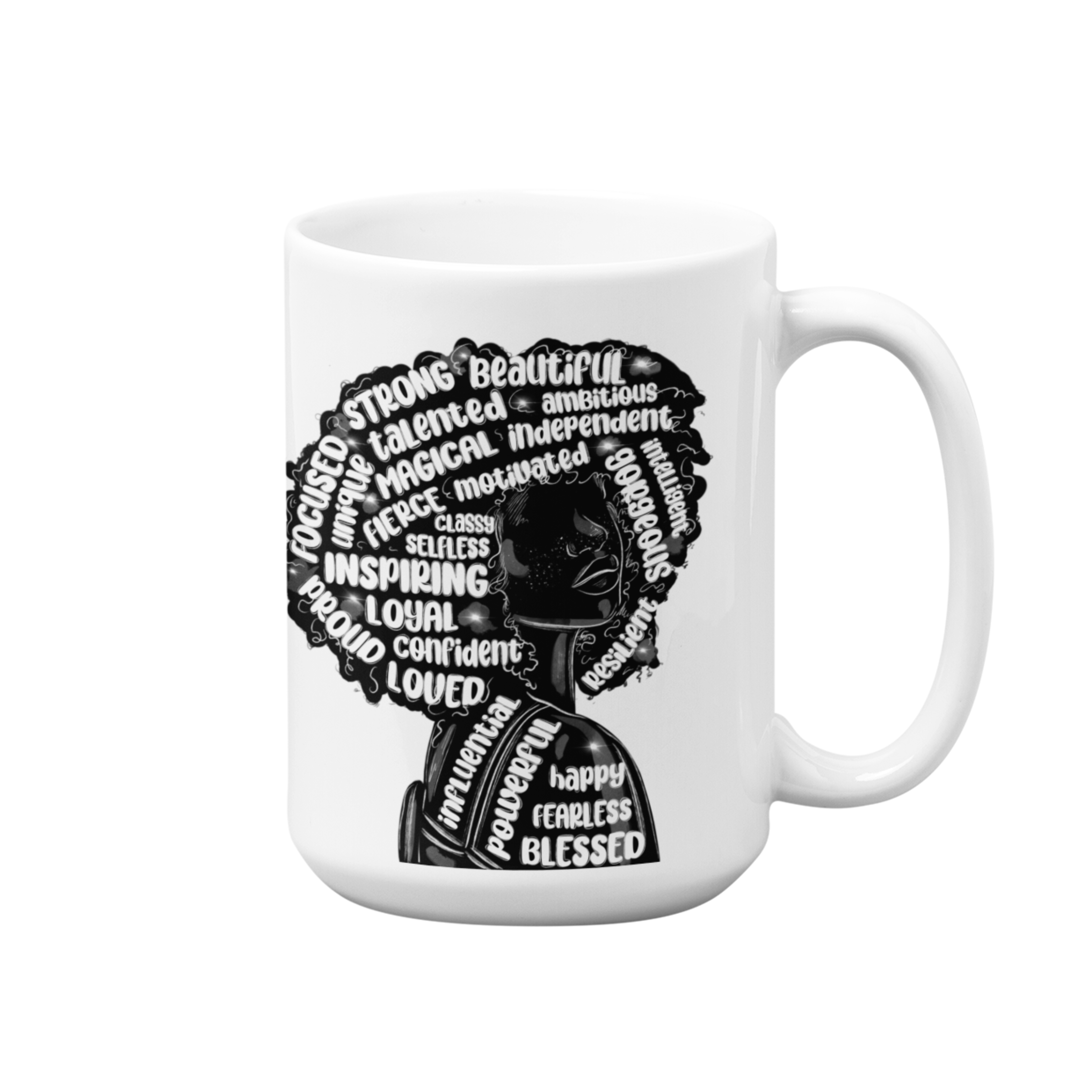 Afro Affirmations | 15oz High-Quality Ceramic Mug