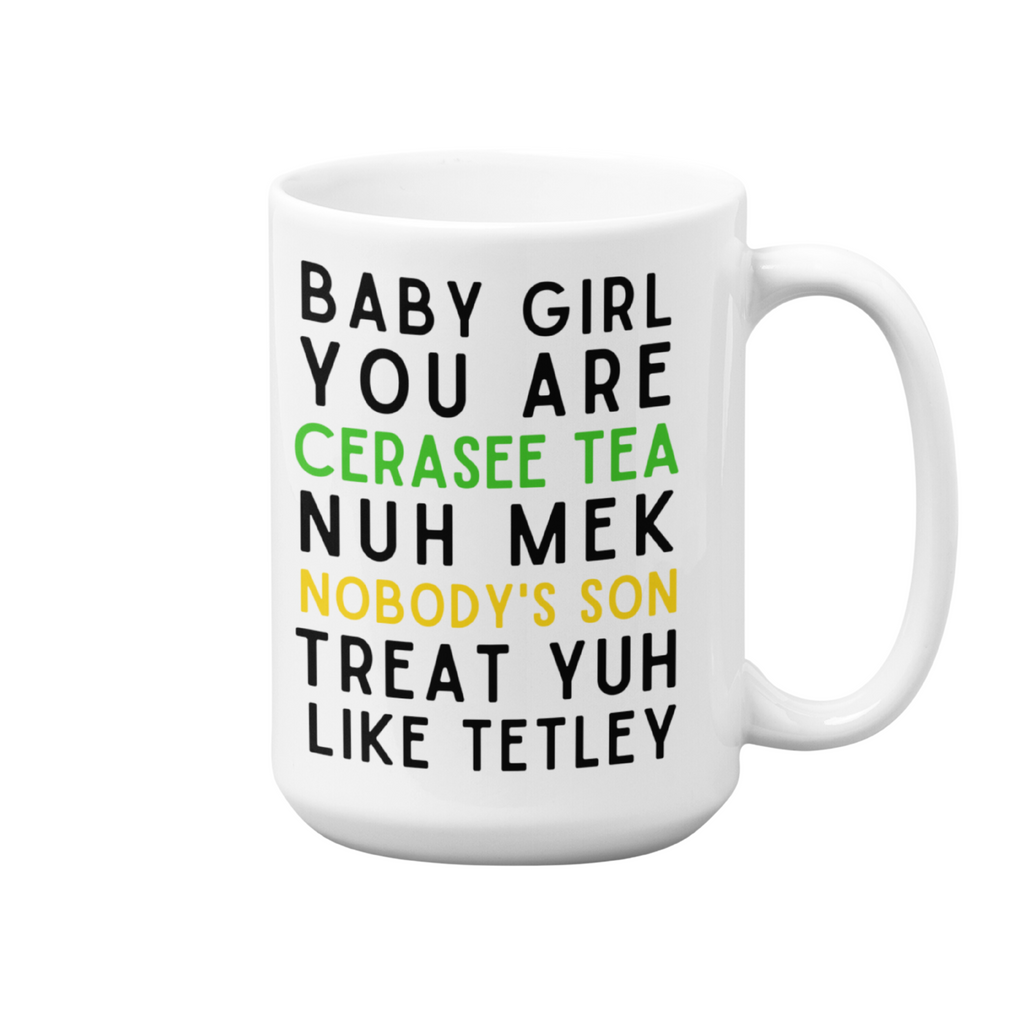 Jamaican Mug | 15oz High-Quality Ceramic | Cerasee Tea