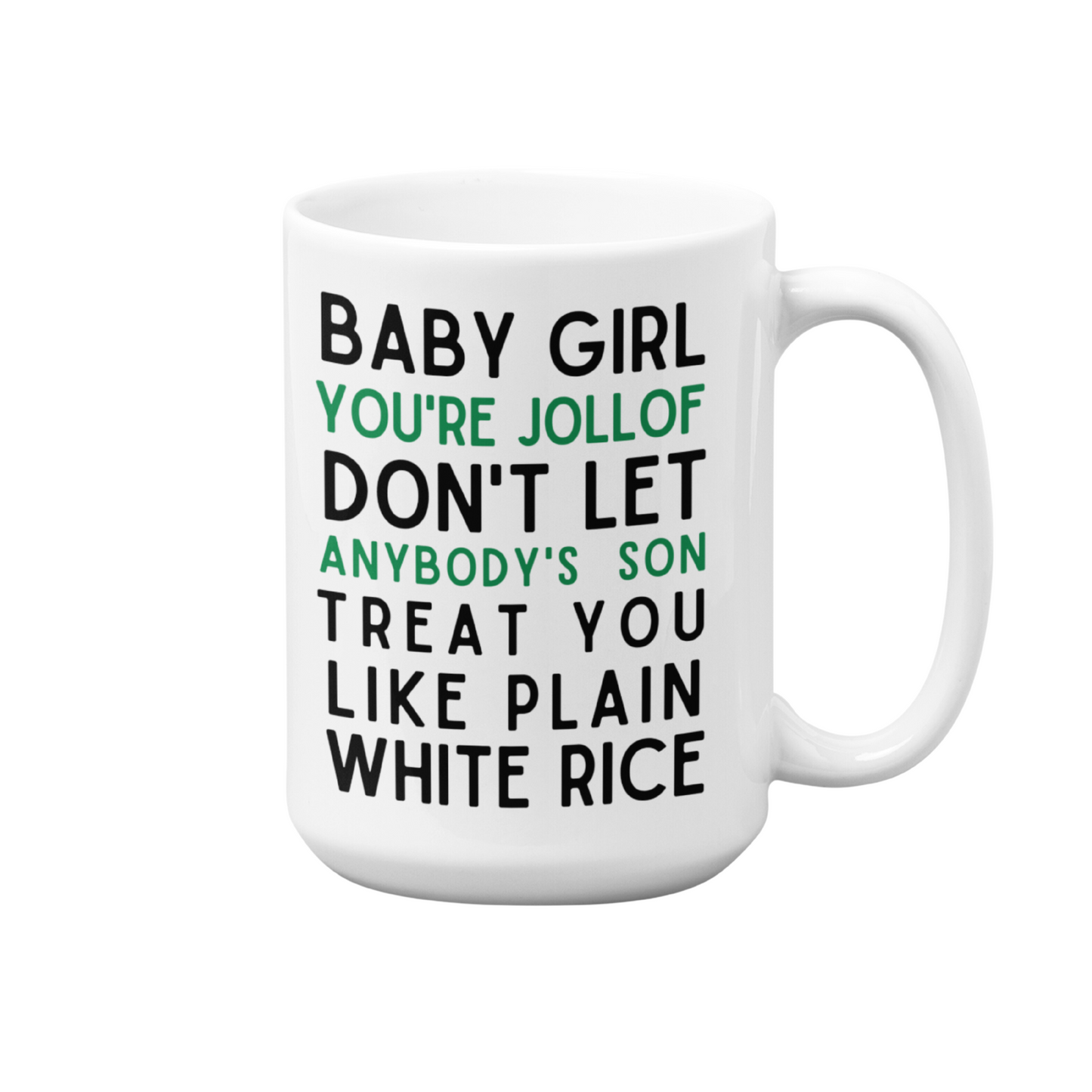 Nigerian Mug | 15oz High-Quality Ceramic Mug | Jollof