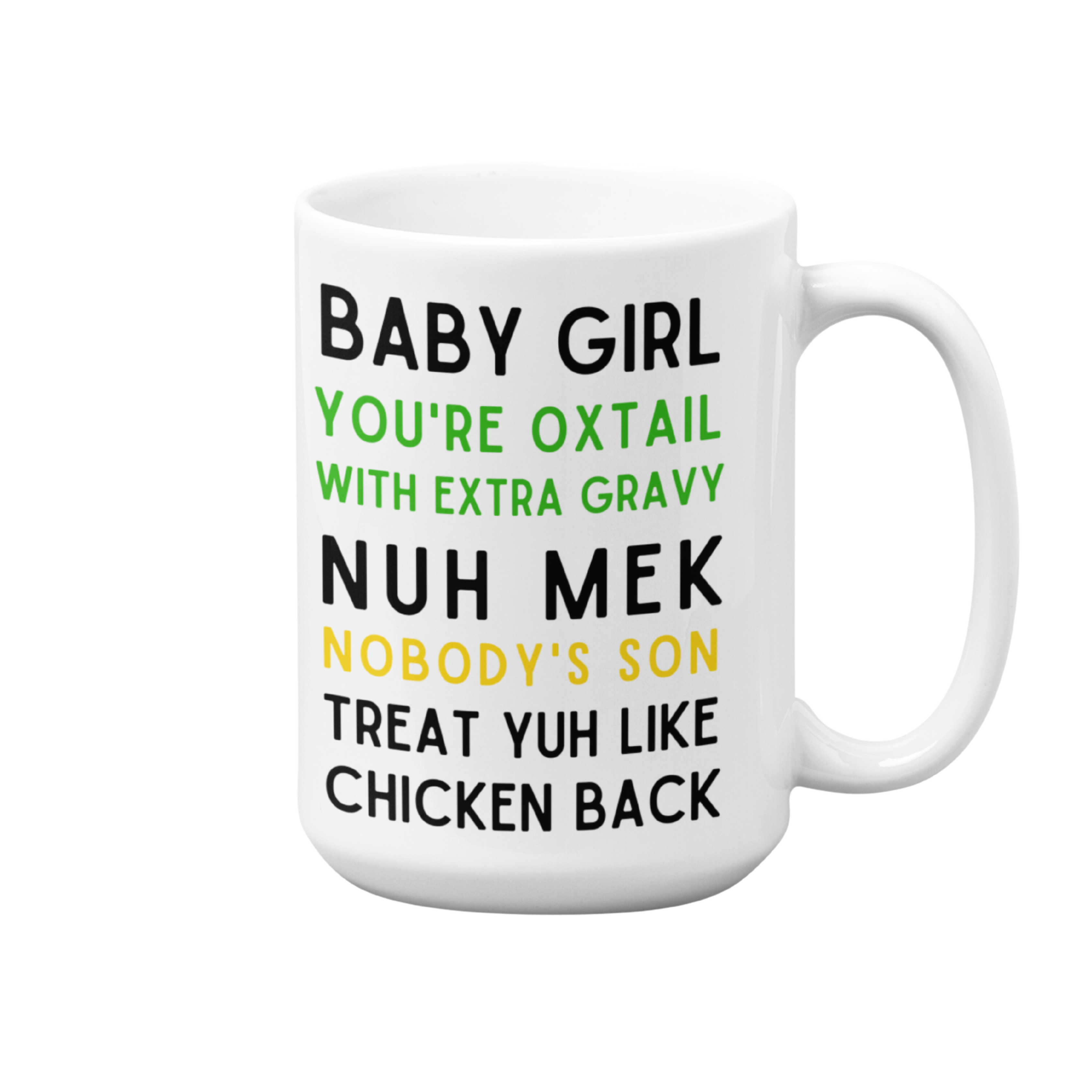 Jamaican Mug | 15oz High-Quality Ceramic | Oxtail