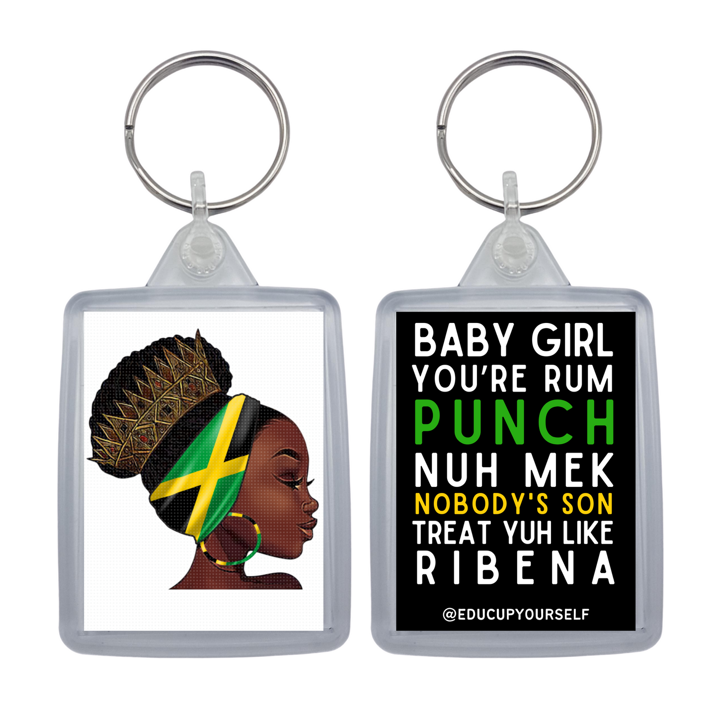 Jamaican Woman Keyring -  Rum Punch