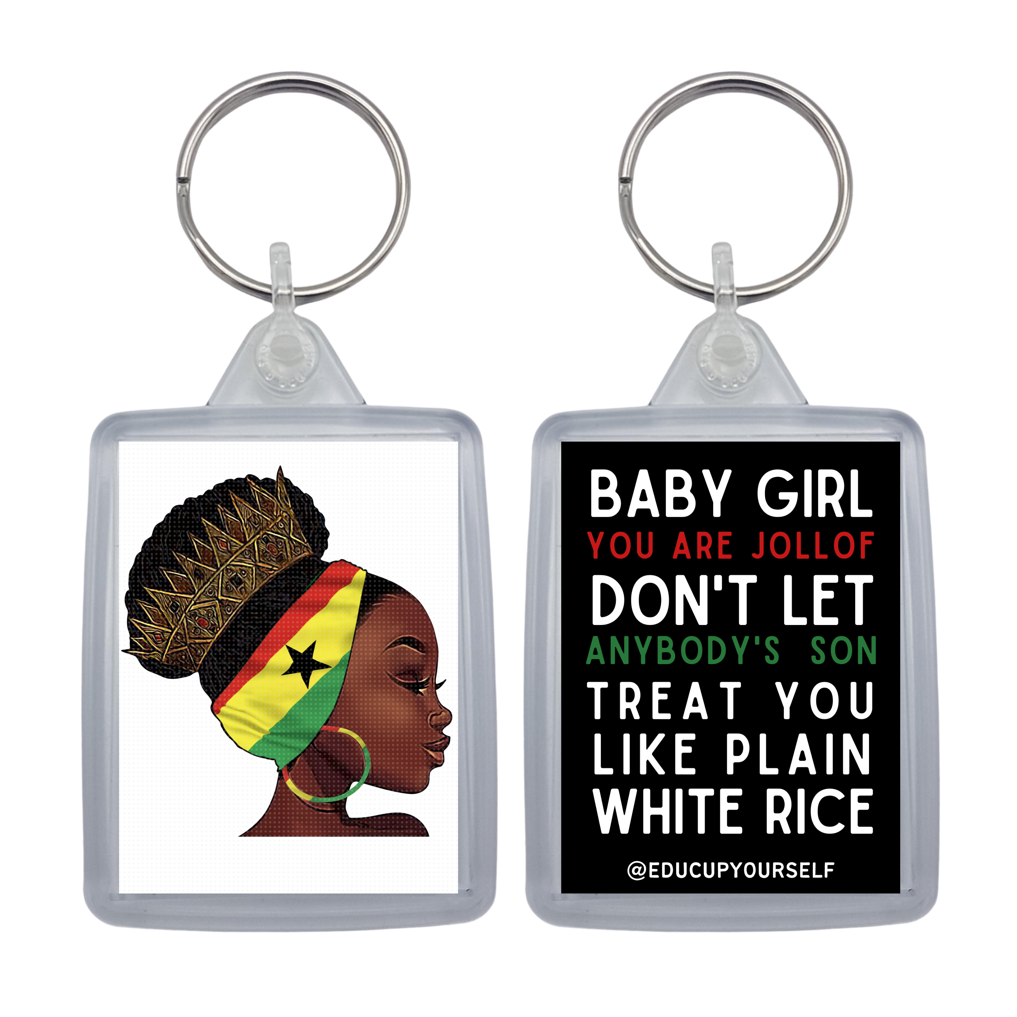 Ghanian Woman Keyring -  Jollof