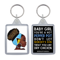 St Lucia Woman Keyring -  Hot Pepper Pot